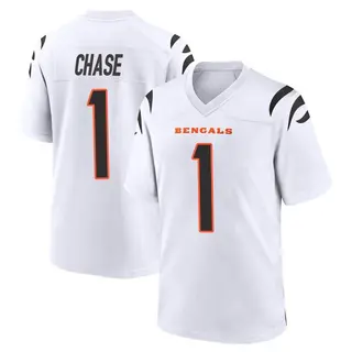 Ja'Marr Chase Cincinnati Bengals Nike Inverted Legend Jersey - Gray