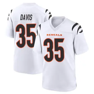 Jalen Davis 35 Cincinnati Bengals Super Bowl LVII Champions Men Game Jersey  - Black - Bluefink